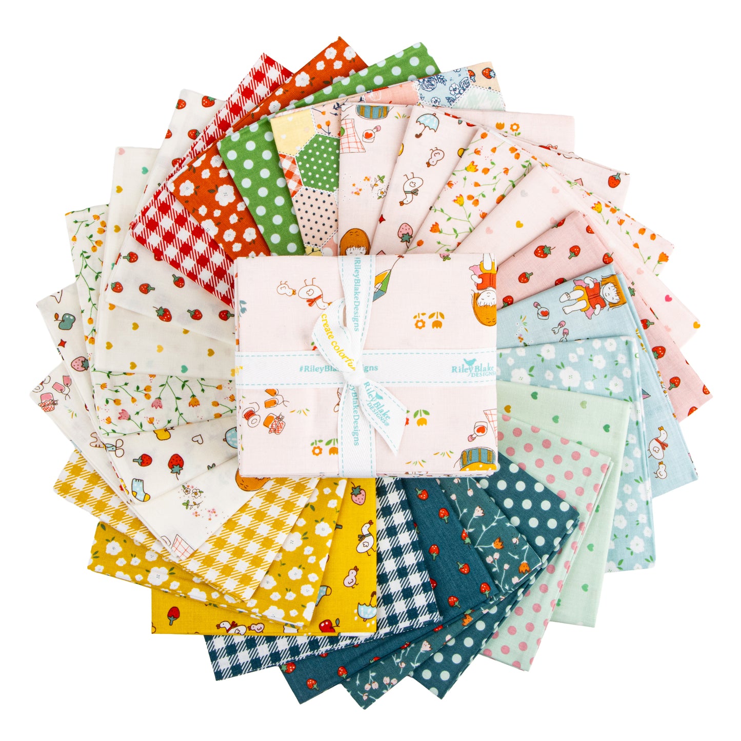 Serendipity 2 Fat Quarter Bundle (25 pieces) by Minki Kim for Riley Blake Designs (FQ-17300-25)