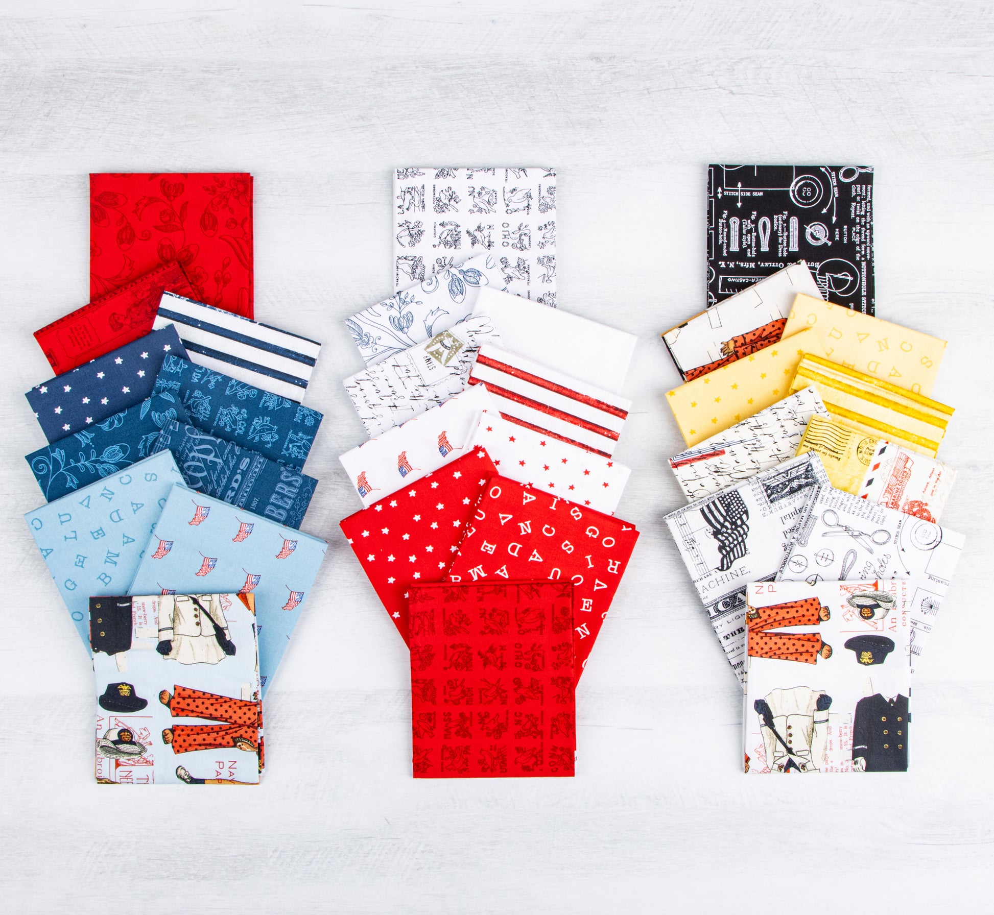 Sew America Fabric Collection by J. Wecker Frisch for Riley Blake Designs at Lily Bella Fabrics