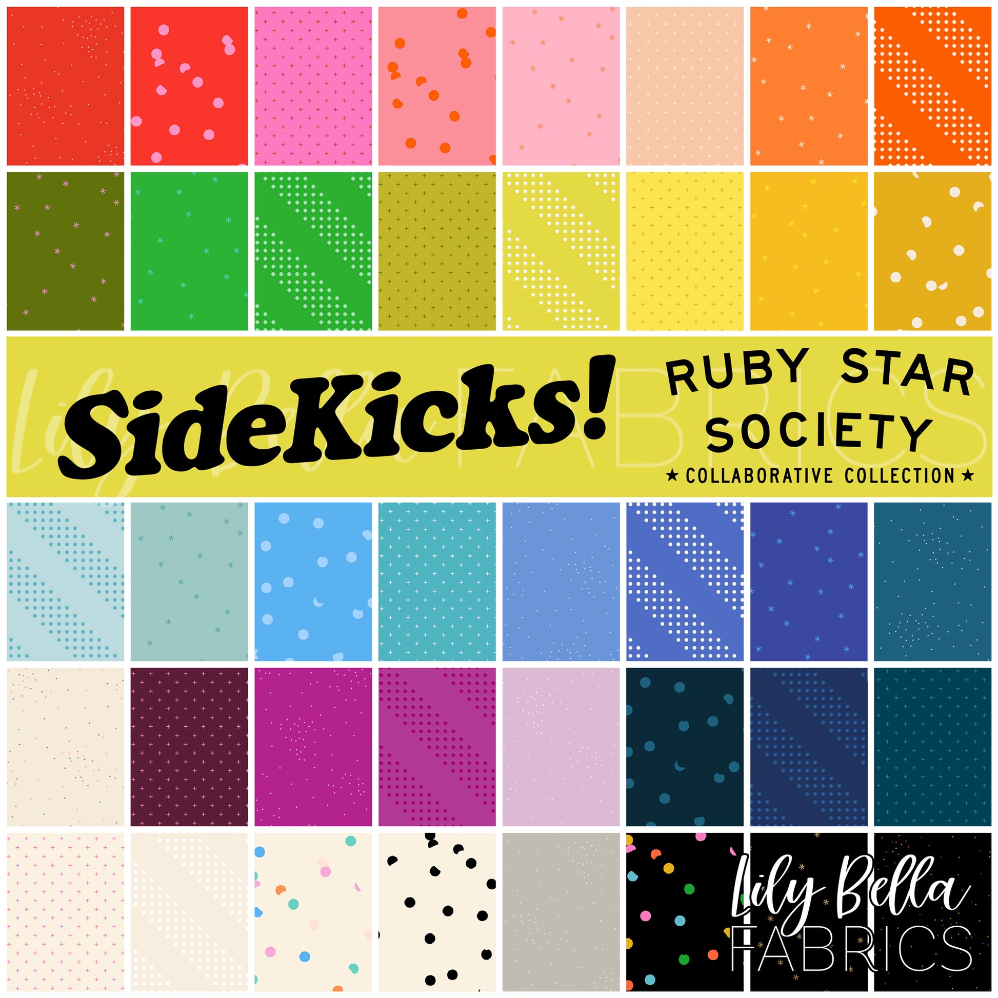 SideKicks! Fabric Collection by Ruby Star Society Collaborative at Lily Bella Fabrics