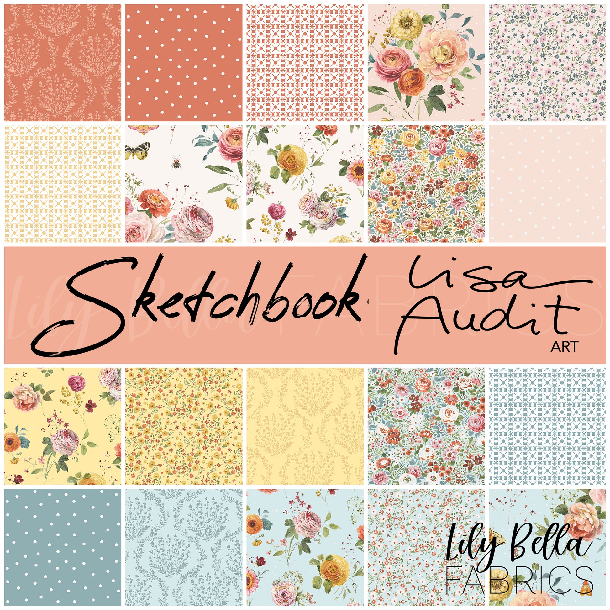 Sketchbook Fabric Collection by Lisa Audit for Riley Blake Designs at Lily Bella Fabrics