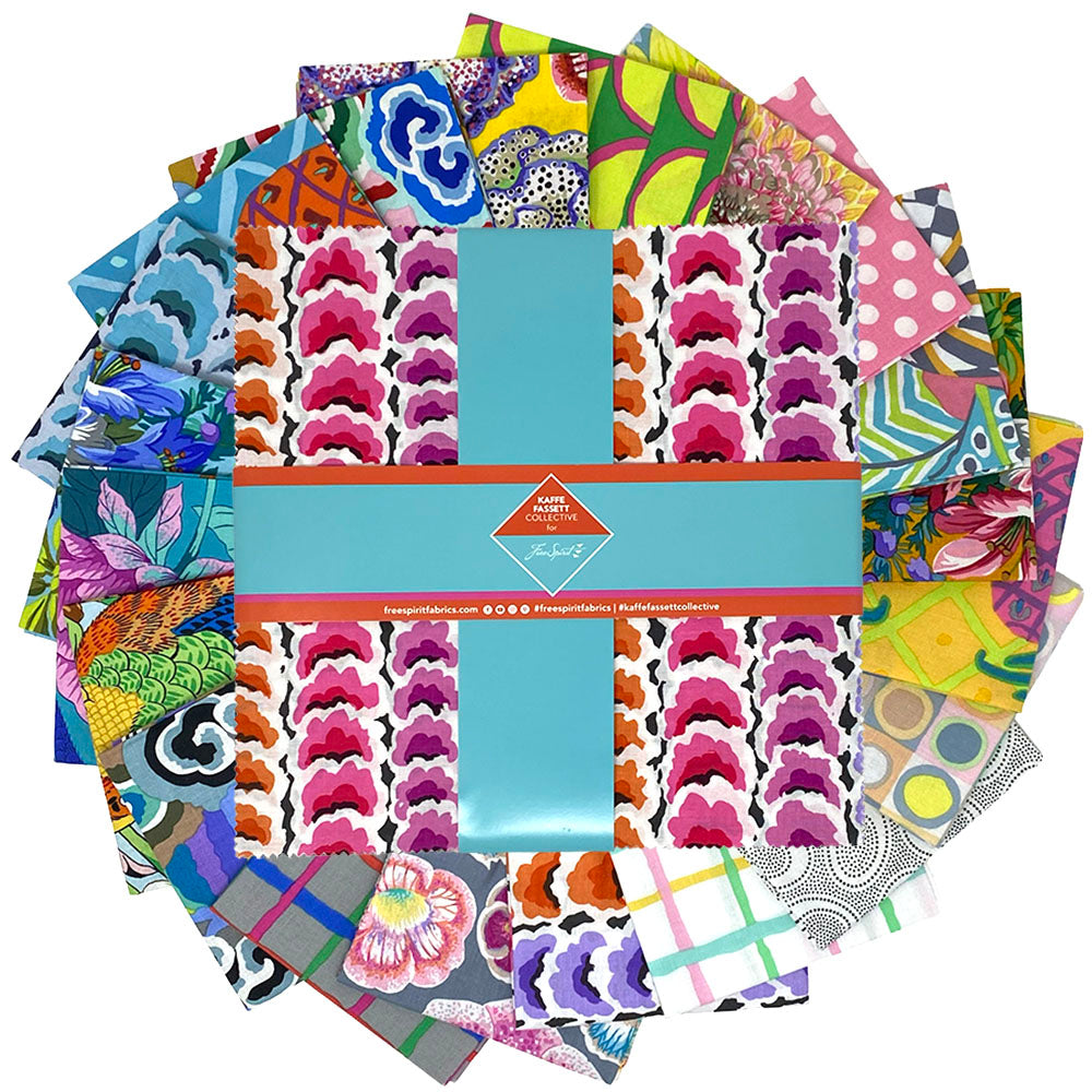 Soft - August 2026 10 Inch Charm Pack (42 pieces) by Kaffe Fassett Collective for FreeSpirit (FB610GP.AUG26SOFT)