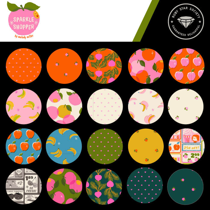 Sparkle Shopper Fabric Collection by Melody Miller for Ruby Star Society at Lily Bella Fabrics