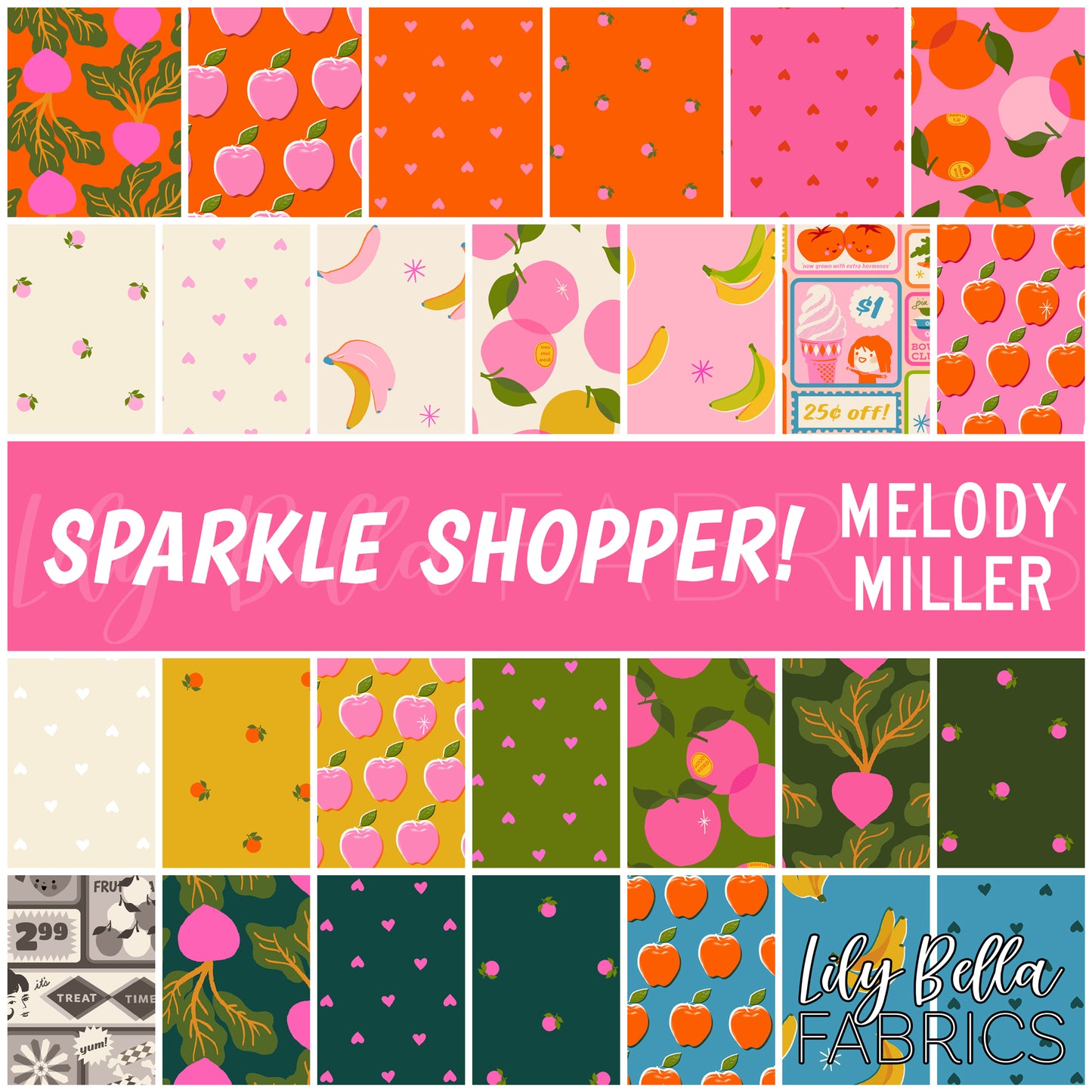 Sparkle Shopper Fabric Collection by Melody Miller for Ruby Star Society at Lily Bella Fabrics