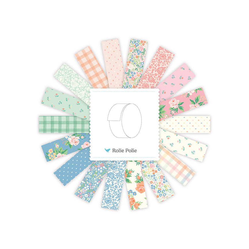 Spring Meadows Rolie Polie (40 pieces) by My Mind's Eye for Riley Blake Designs (RP-18830-40)