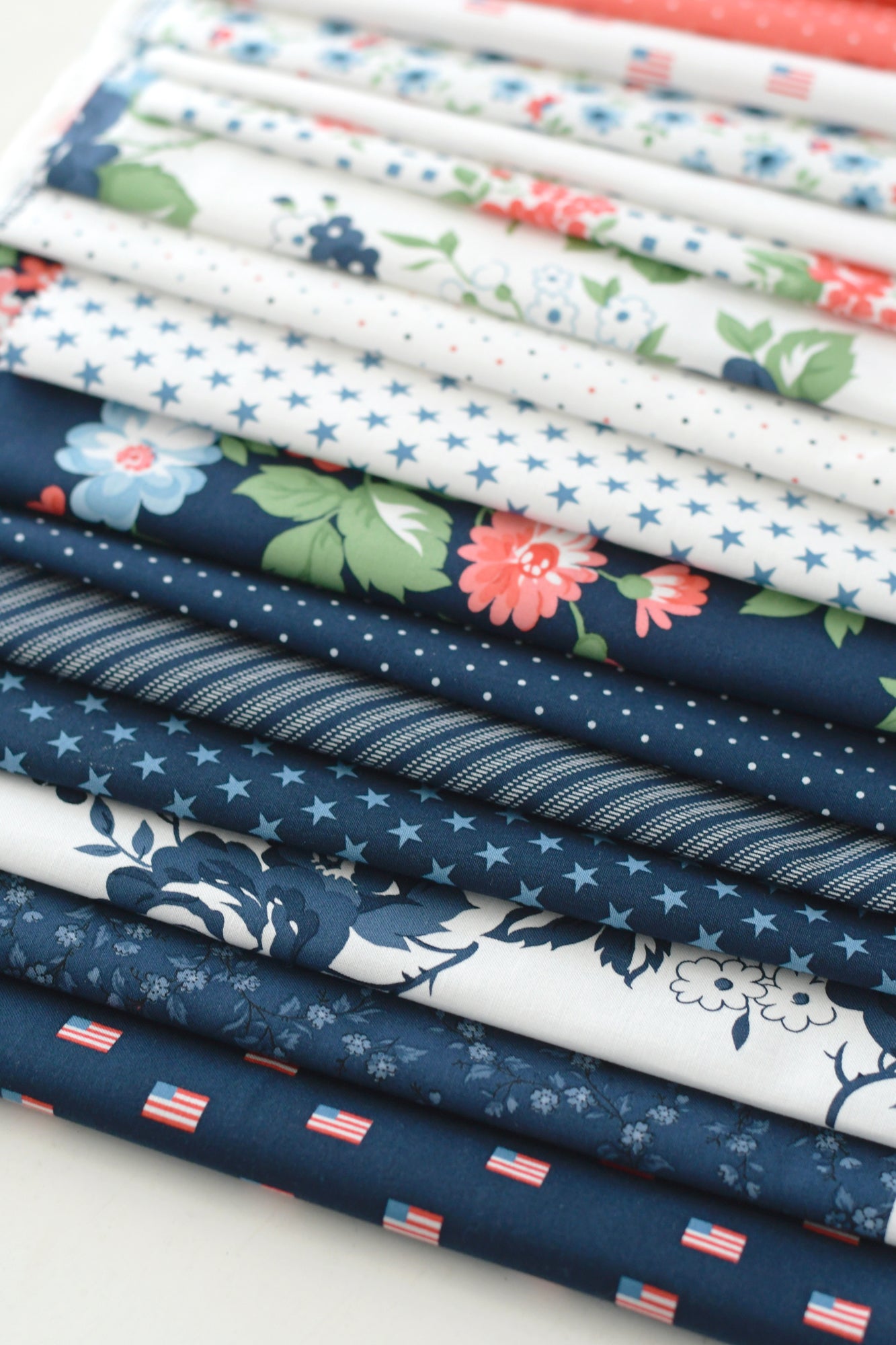 Stars and Stripes Fabric Collection by Camille Roskelley for Moda at Lily Bella Fabrics