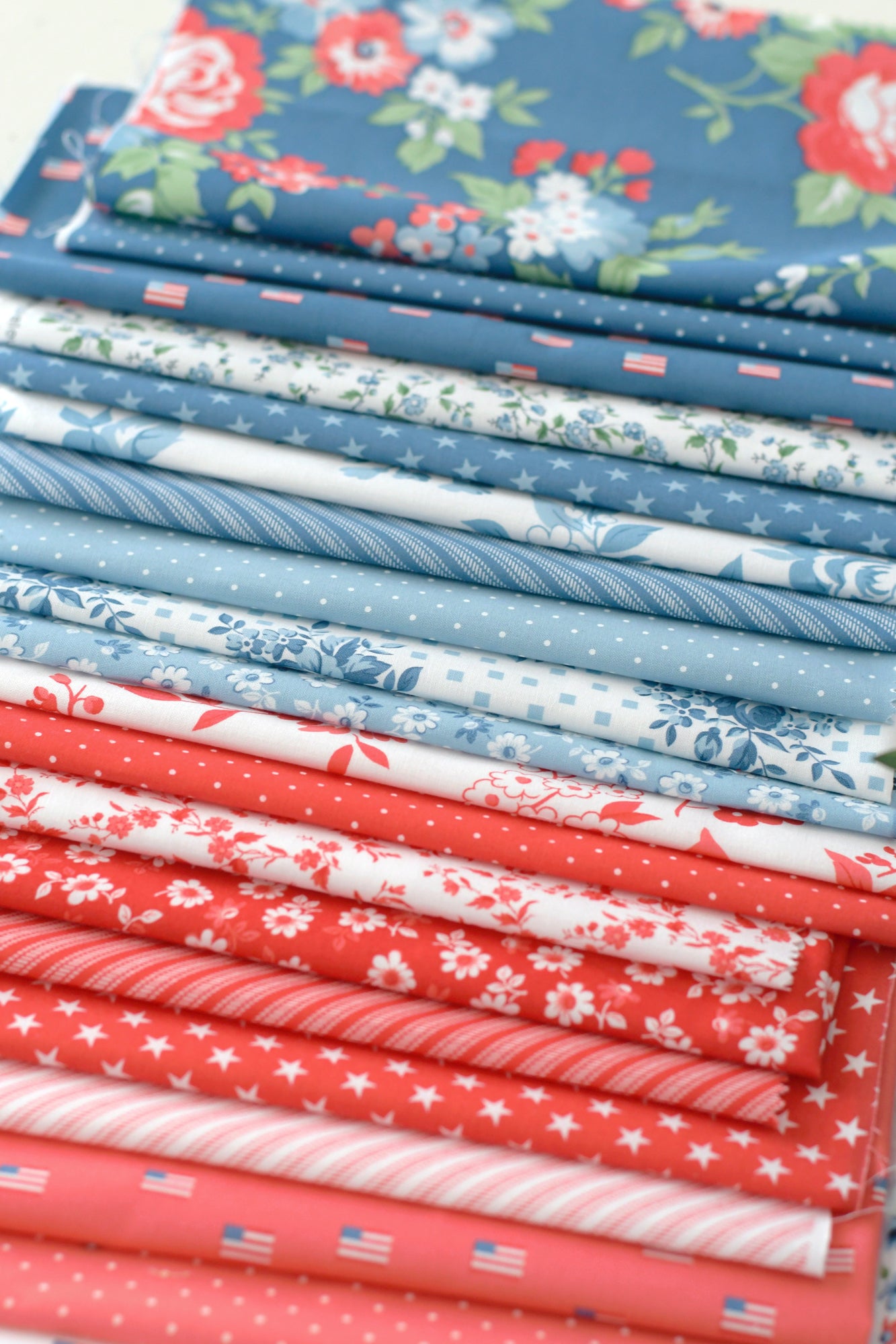 Stars and Stripes Fabric Collection by Camille Roskelley for Moda at Lily Bella Fabrics