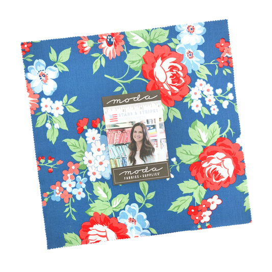 Stars and Stripes Layer Cake (42 pieces) by Camille Roskelley for Moda (55360LC)