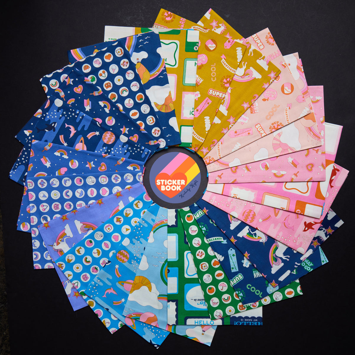 Sticker Book Fabric Collection by Kimberly Kight for Ruby Star Society at Lily Bella Fabrics