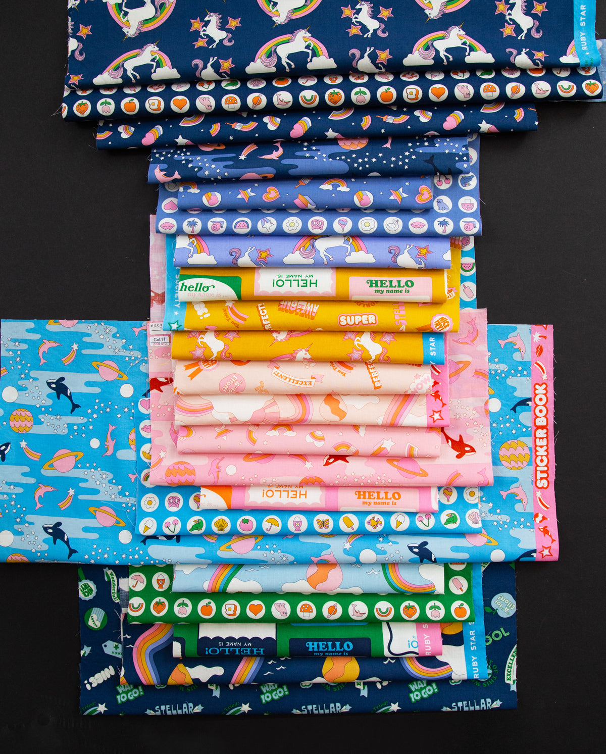 Sticker Book Fabric Collection by Kimberly Kight for Ruby Star Society at Lily Bella Fabrics