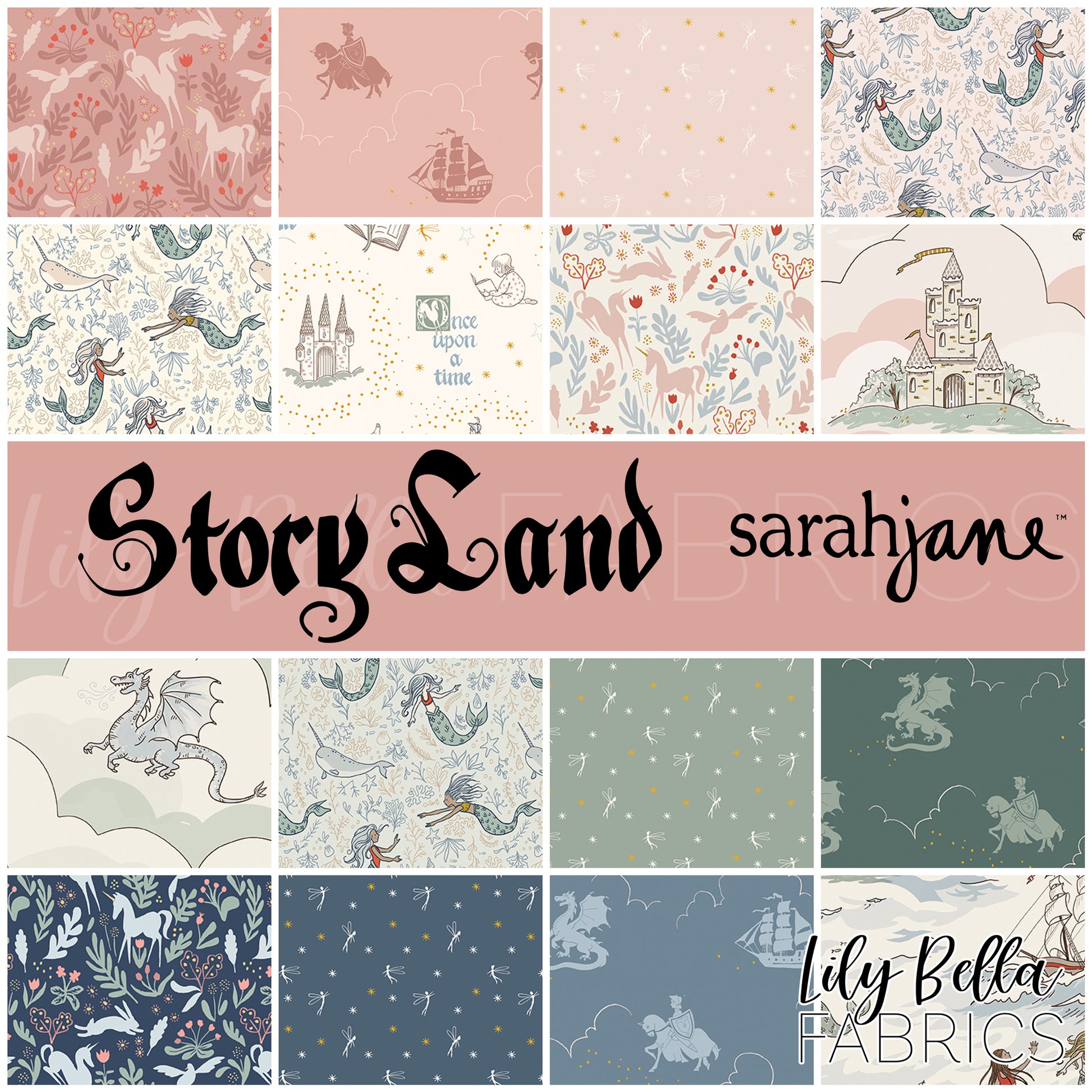 Story Land Fabric Collection by Sarah Jane for Riley Blake Designs at Lily Bella Fabrics