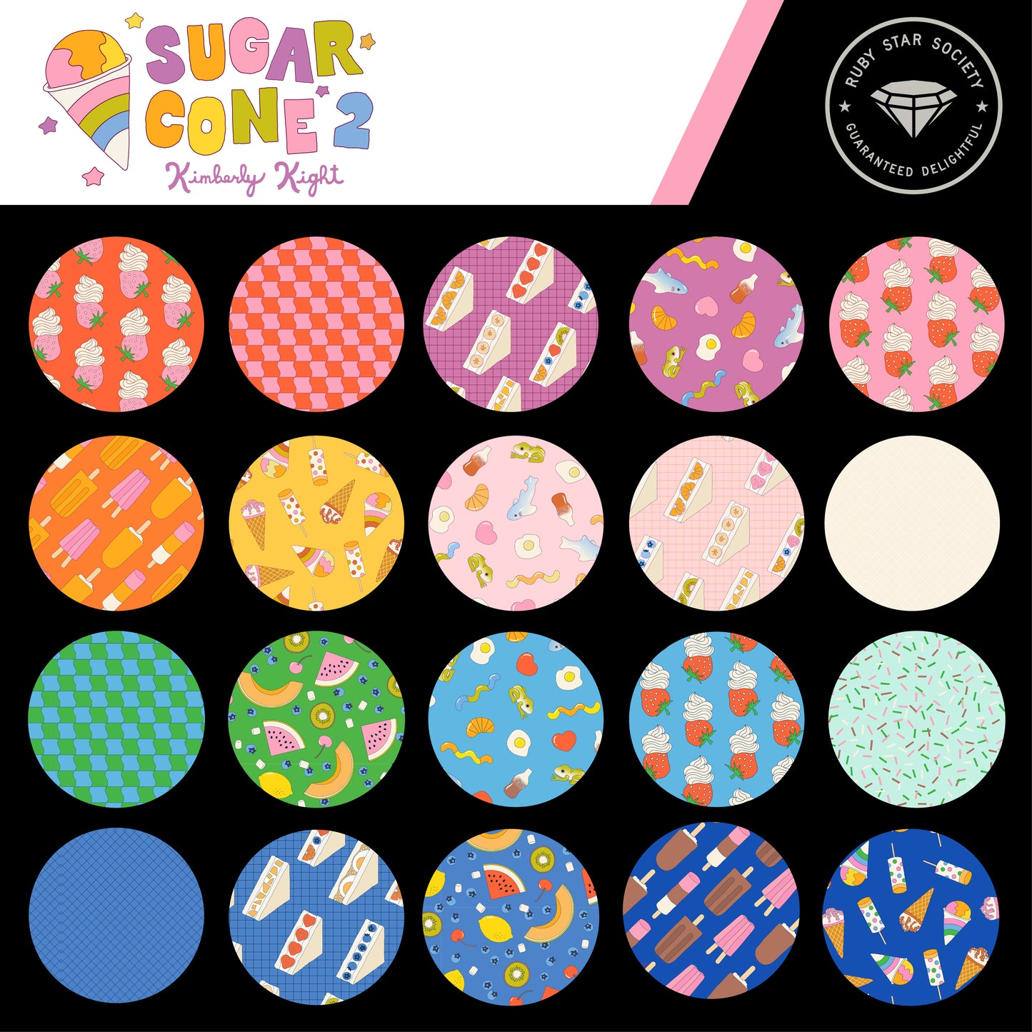 Sugar Cone 2 Fabric Collection by Kimberly Kight for Ruby Star Society at Lily Bella Fabrics