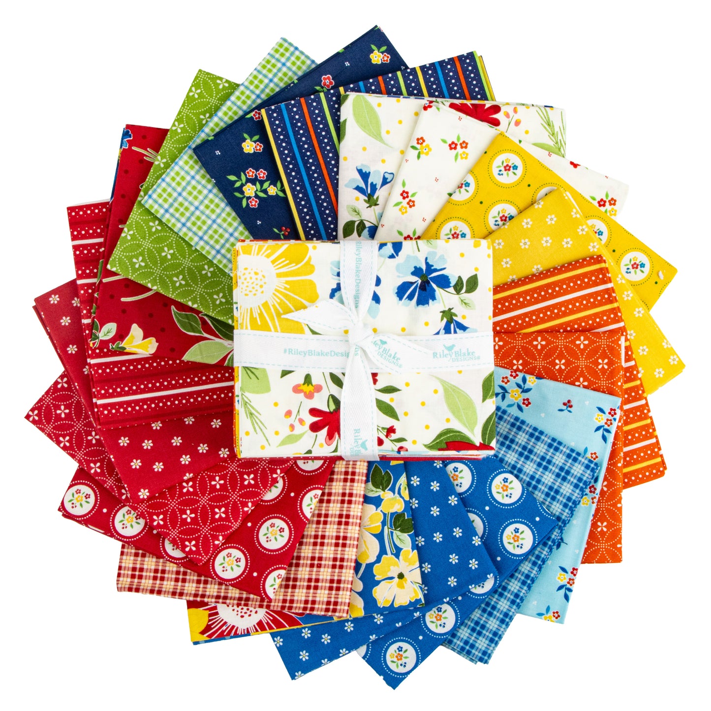 Summer's in Town Fat Quarter Bundle (21 pieces) by Sandy Gervais for Riley Blake Designs (17530AB)