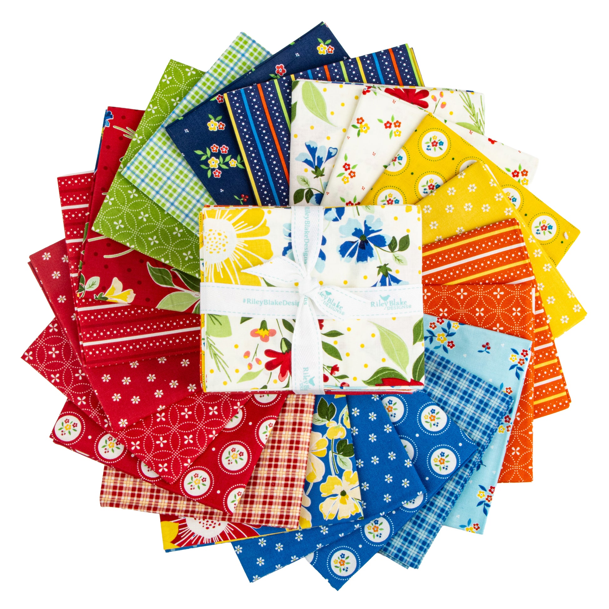 Summer's in Town Fat Quarter Bundle (21 pieces) by Sandy Gervais for Riley Blake Designs (17530AB)