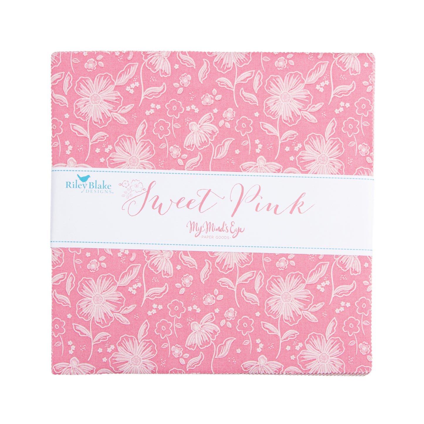 Sweet Pink 10 Inch Stacker (42 pieces) by My Mind's Eye for Riley Blake Designs (10-17410-42)