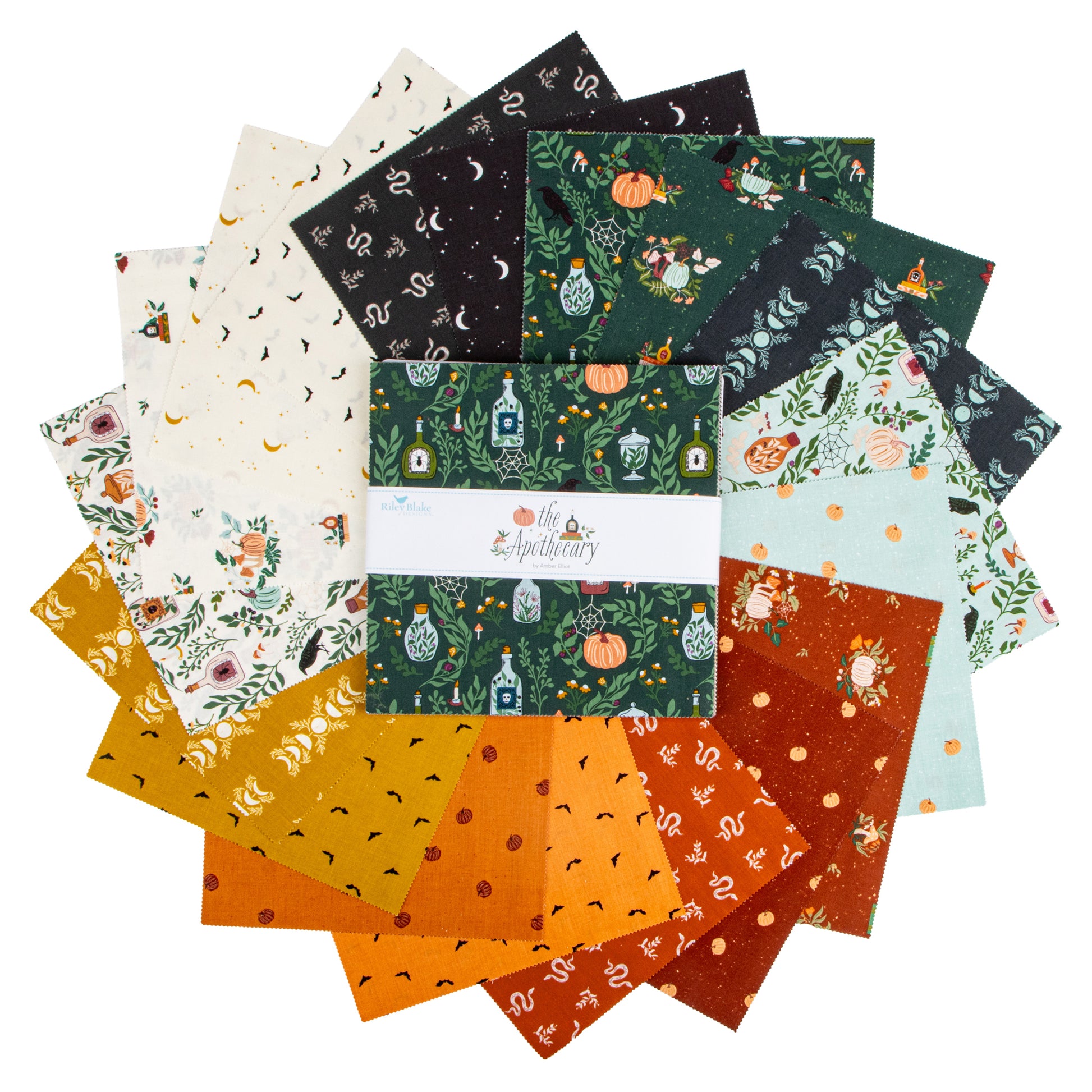 The Apothecary 10 Inch Stacker (42 pieces) by Amber Elliot for Riley Blake Designs (10-17550-42)