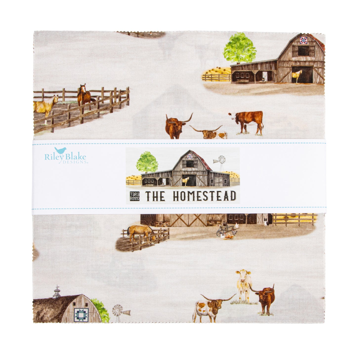 The Homestead 10 Inch Stacker (42 pieces) by Tara Reed for Riley Blake Designs (10-18230-42)