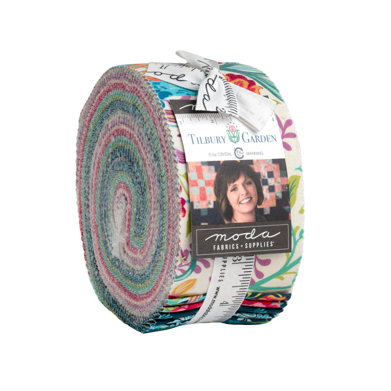 Tilbury Garden Jelly Roll (40 pieces) by Crystal Manning for Moda (11990JR)