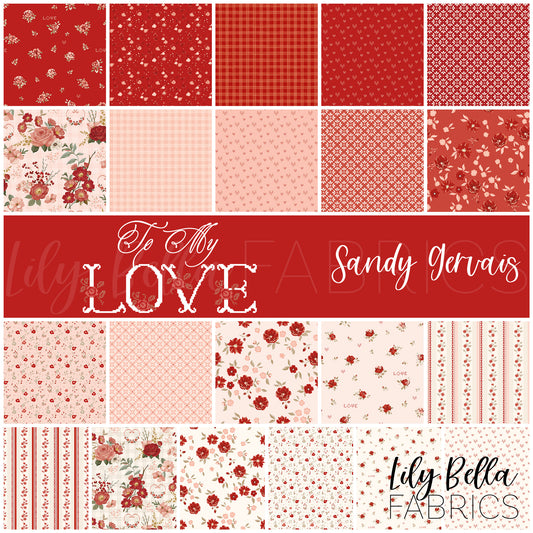 To My Love Fabric Collection by Sandy Gervais for Riley Blake Designs at Lily Bella Fabrics