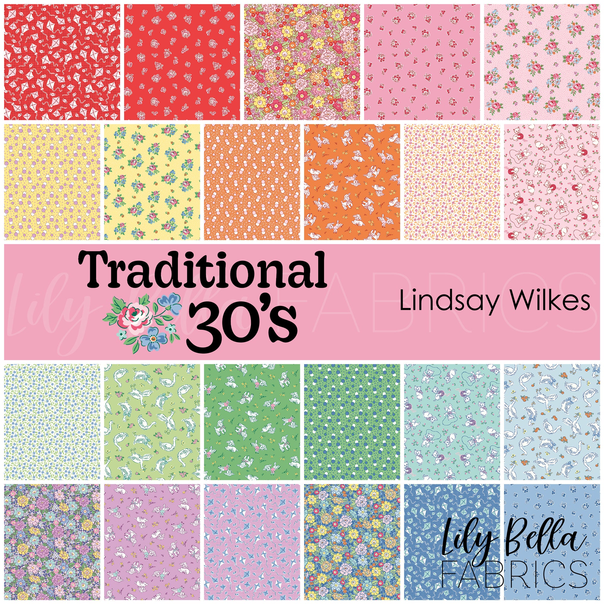 Traditional 30's Rolie Polie | Lindsay Wilkes | Riley Blake Designs ...