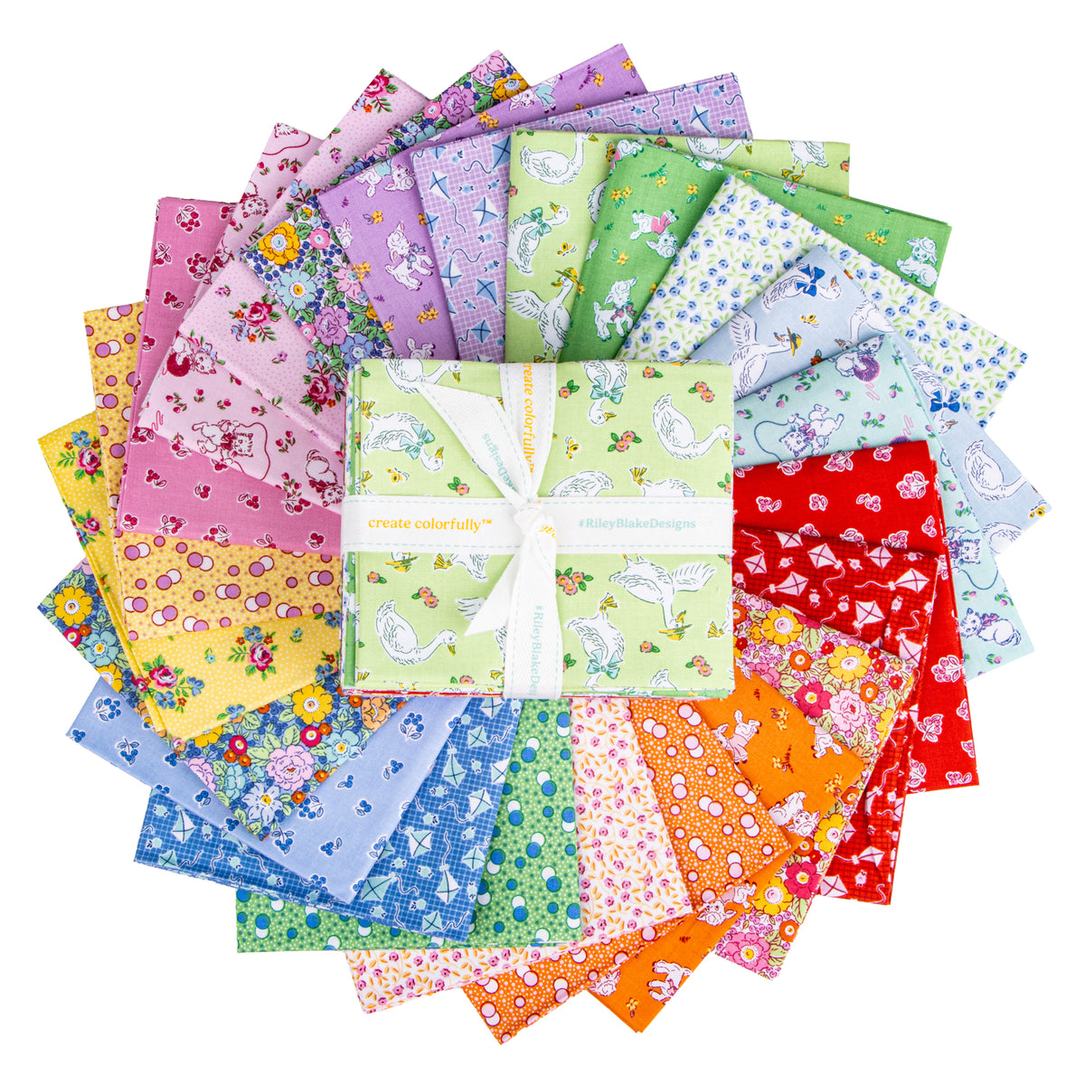 Traditional 30's Fat Quarter Bundle (23 pieces) by Lindsay Wilkes for Riley Blake Designs (FQ-18240-23)