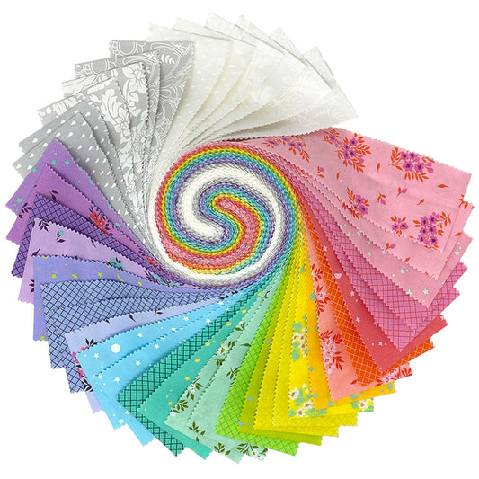 True Colors 2025 Design Roll (40 pieces) by Tula Pink for FreeSpirit (FB4DRTP.TRUECOLORS)