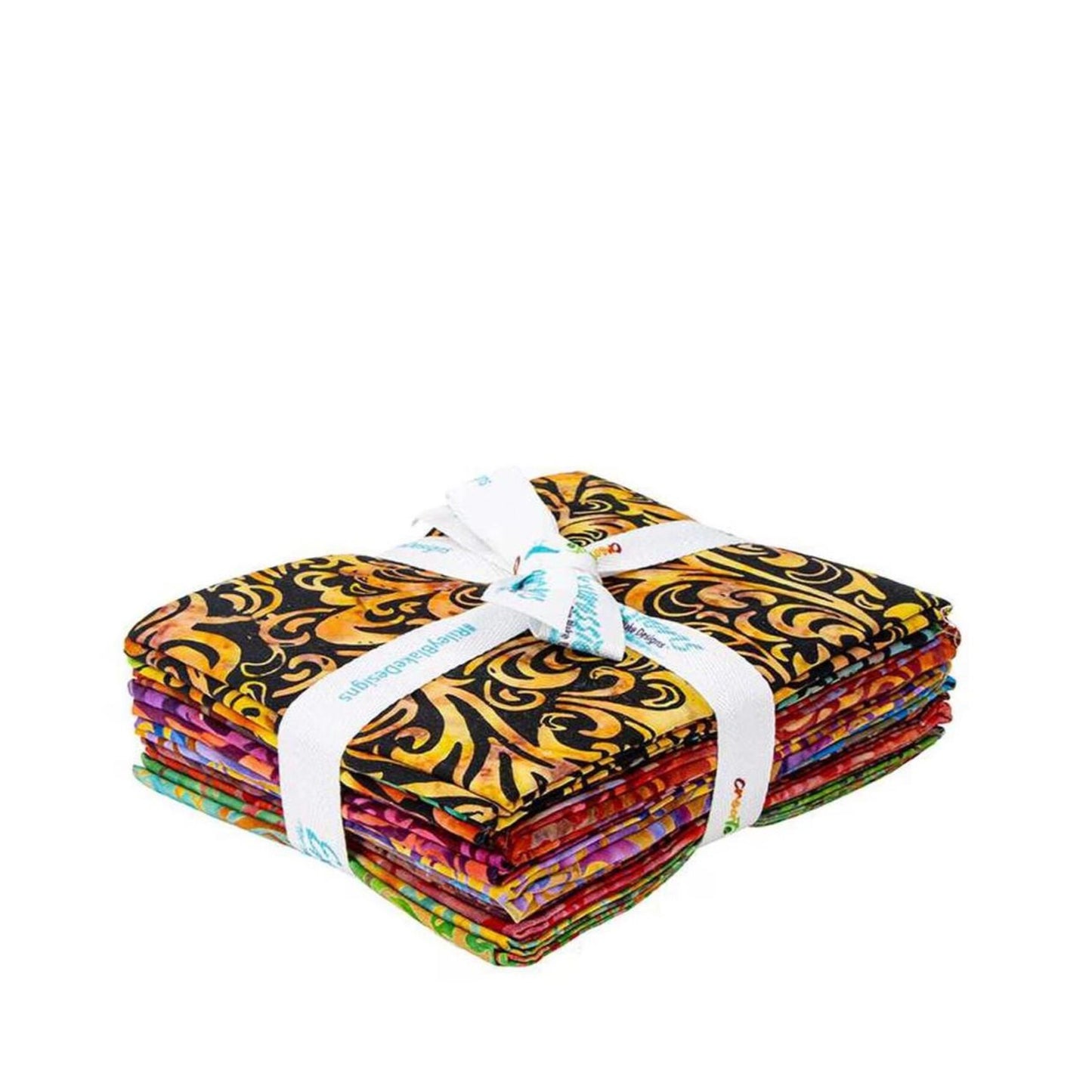 Twirl and Swirl Elementals Fiesta Expressions Batiks Fat Quarter Bundle (9 pieces) for Riley Blake Designs (FQ-21901C-9)