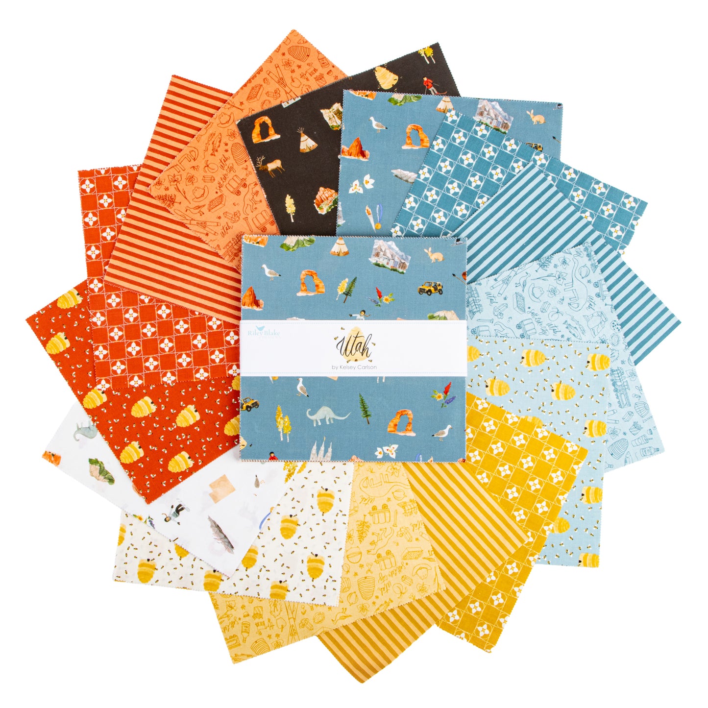 Utah 10 Inch Stacker (42 pieces) by Kelsey Carlson for Riley Blake Designs (10-17020-42)