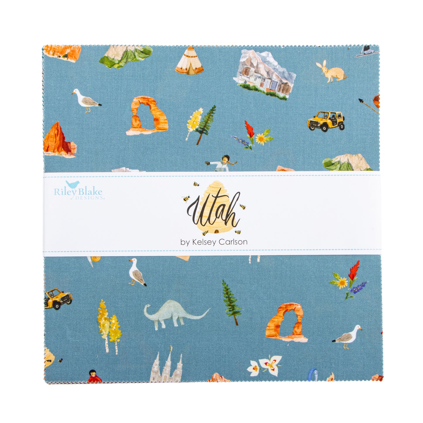 Utah 10 Inch Stacker (42 pieces) by Kelsey Carlson for Riley Blake Designs (10-17020-42)