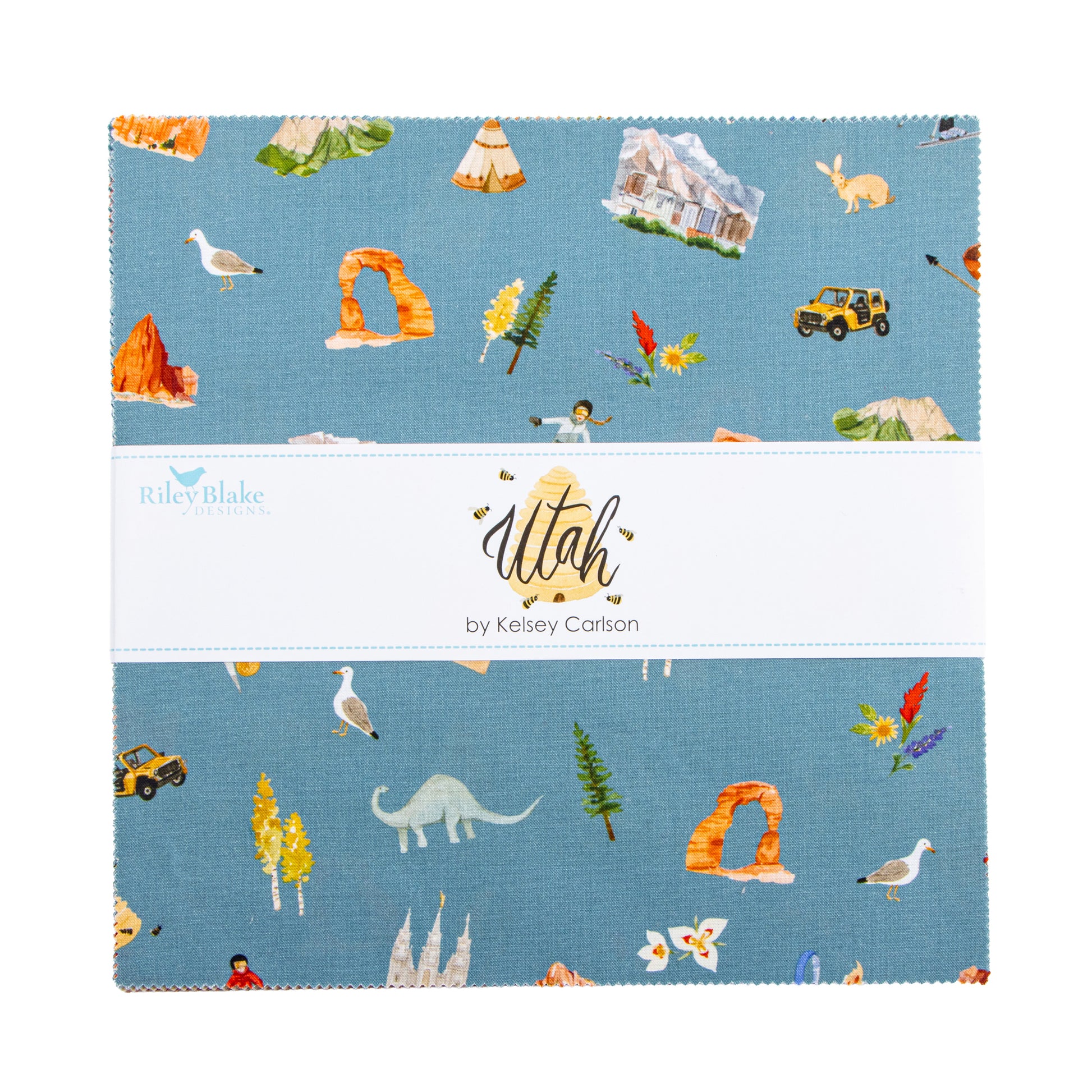 Utah 10 Inch Stacker (42 pieces) by Kelsey Carlson for Riley Blake Designs (10-17020-42)