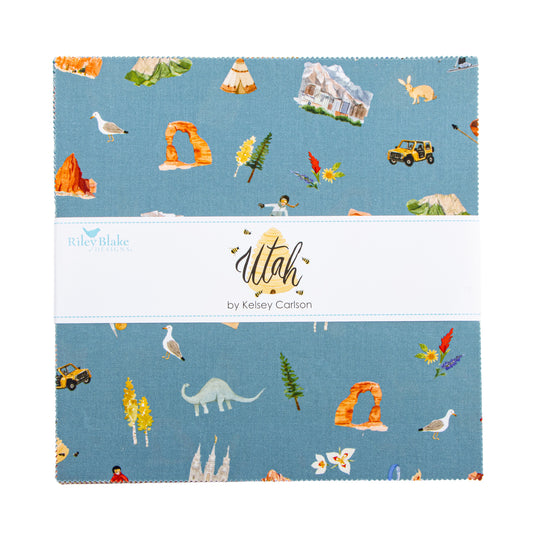Utah 10 Inch Stacker (42 pieces) by Kelsey Carlson for Riley Blake Designs (10-17020-42)