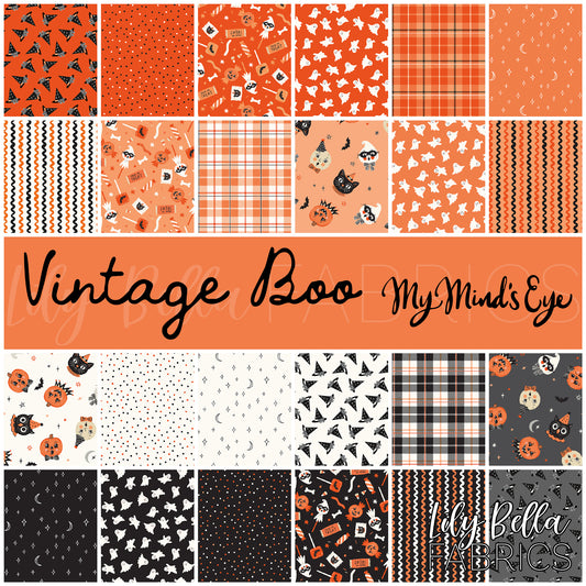 Vintage Boo Fabric Collection by My Mind's Eye for Riley Blake Designs at Lily Bella Fabrics