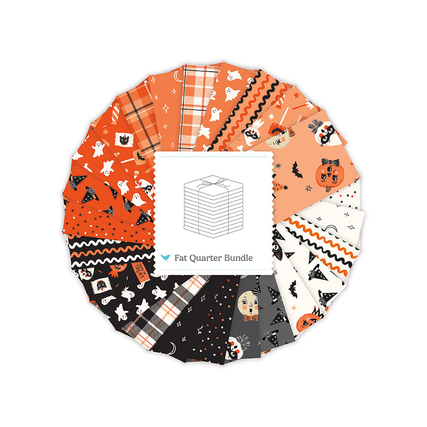 Vintage Boo Fat Quarter Bundle (24 pieces) by My Mind's Eye for Riley Blake Designs (FQ-19260-24)