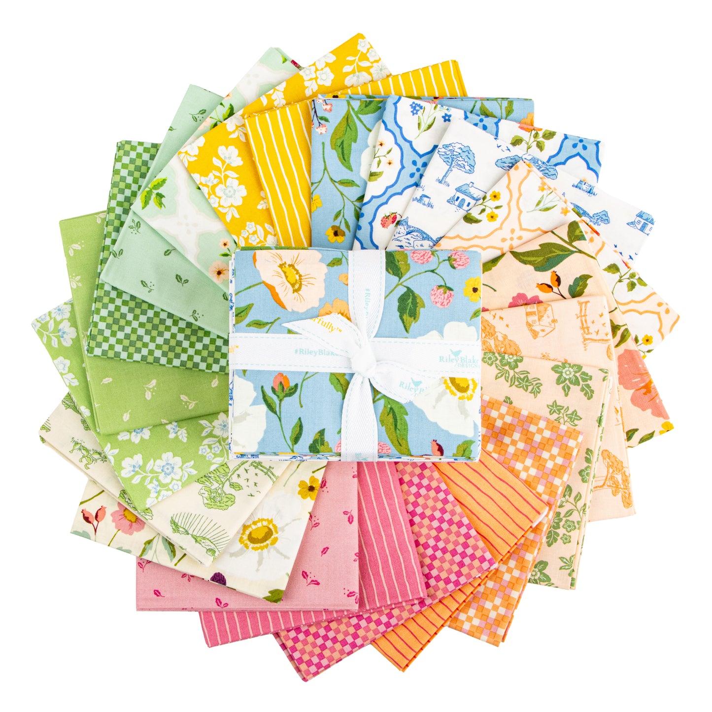 Virginia Rose Fat Quarter Bundle (21 pieces) by Katherine Lenius for Riley Blake Designs (FQ-17320-21)