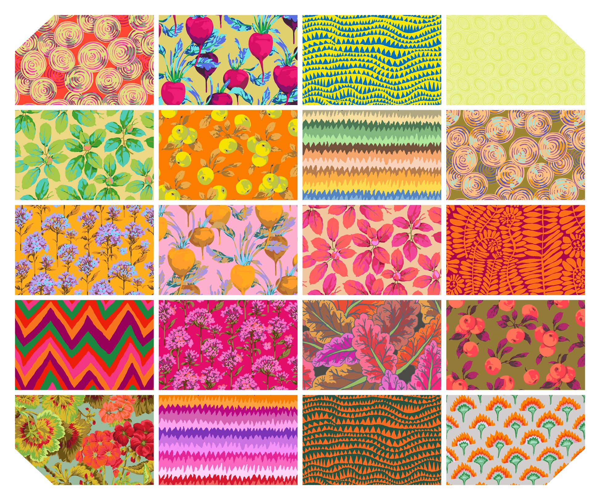 Warm - February 2027 Fabric Collection by Kaffe Fassett Collective for FreeSpirit Fabrics at Lily Bella Fabrics
