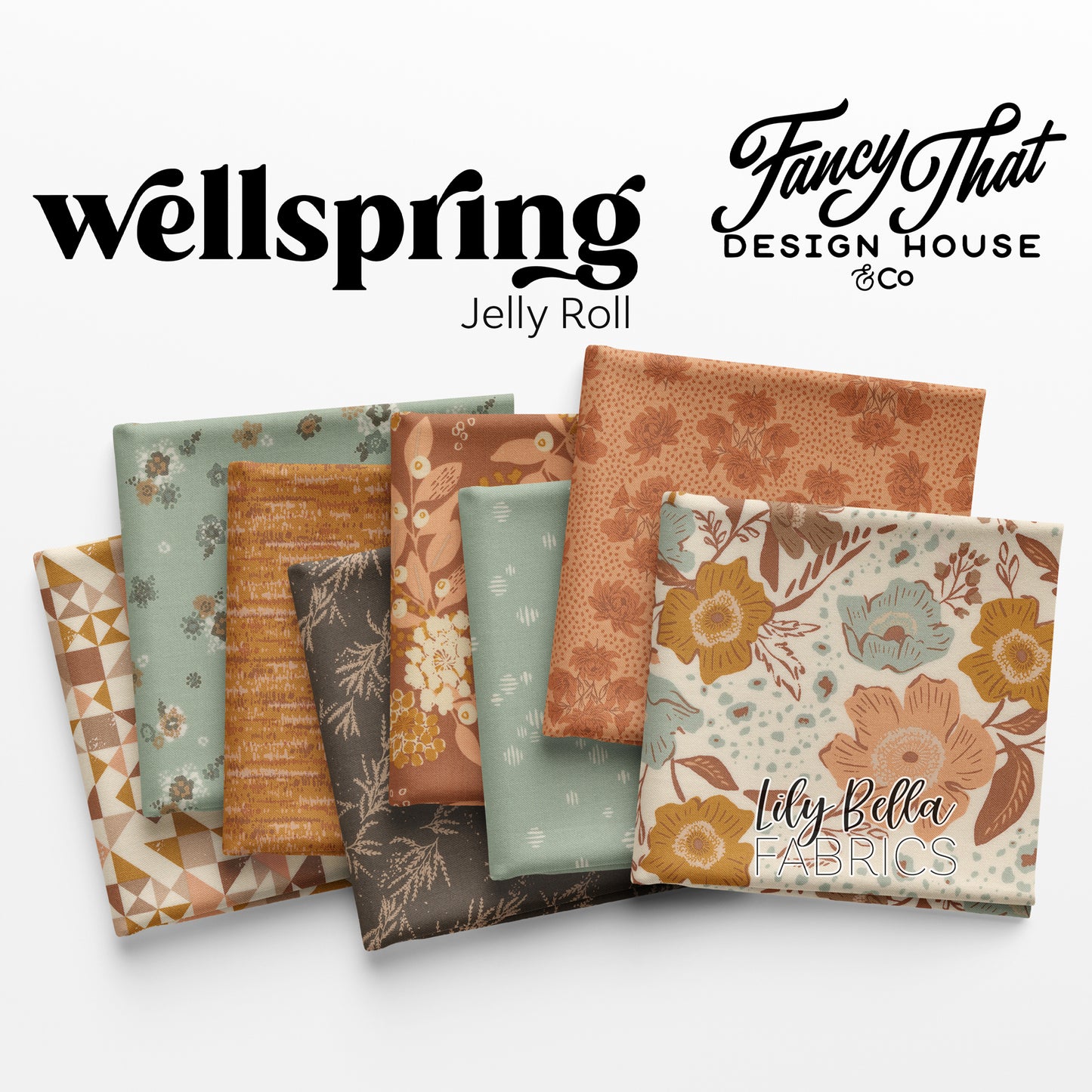 Wellspring Jelly Roll (40 pieces) by Fancy That Design House and Co. for Moda (45670JR)