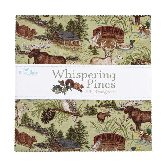 Whispering Pines 10 Inch Stacker (42 pieces) by The RBD Designers for Riley Blake Designs (10-17950-42)