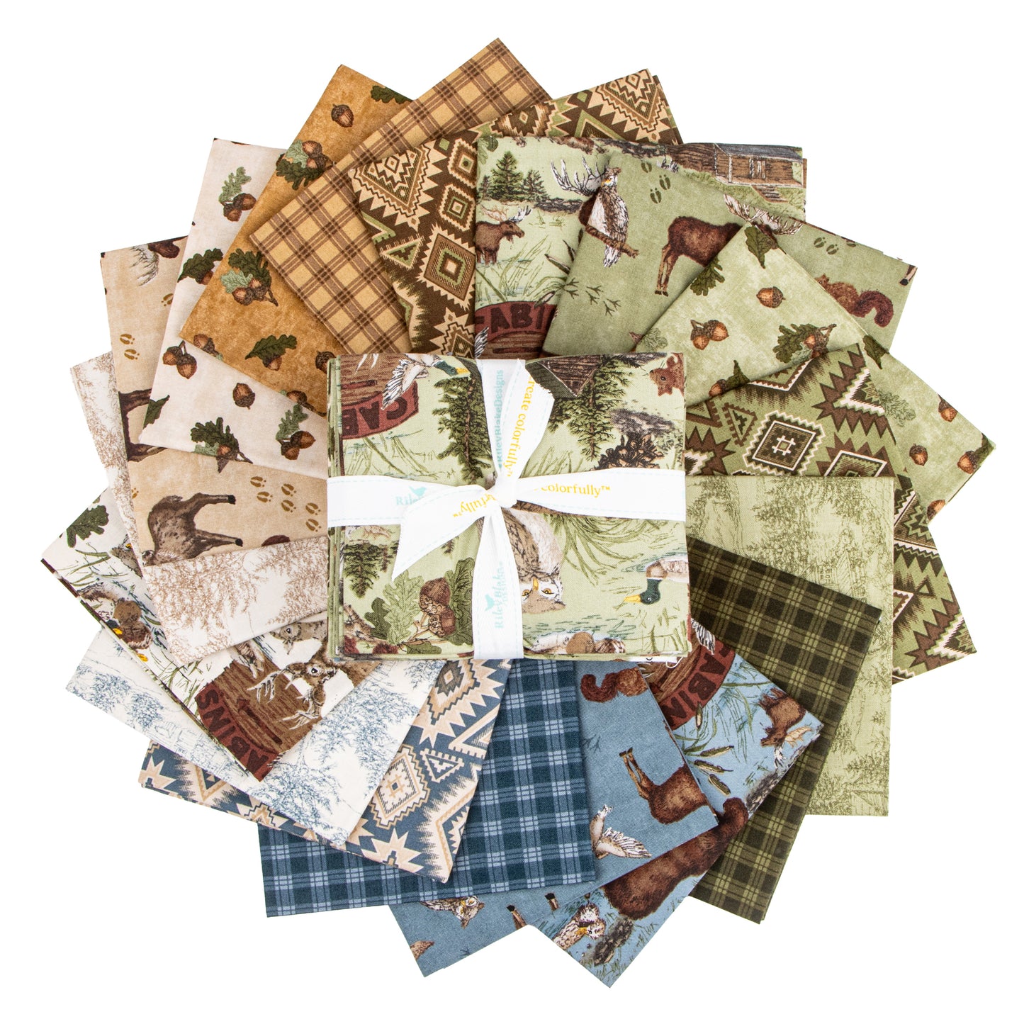 Whispering Pines Fat Quarter Bundle (18 pieces) by The RBD Designers for Riley Blake Designs (FQ-17950-18)