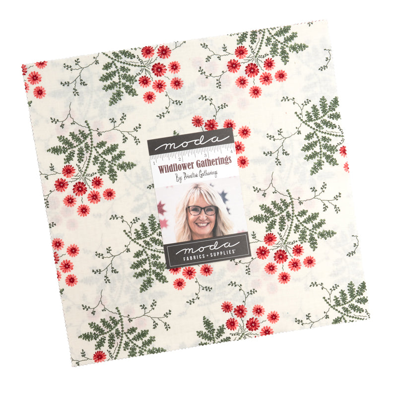 Wildflower Gatherings Layer Cake (42 pieces) by Primitive Gatherings for Moda (49350LC)