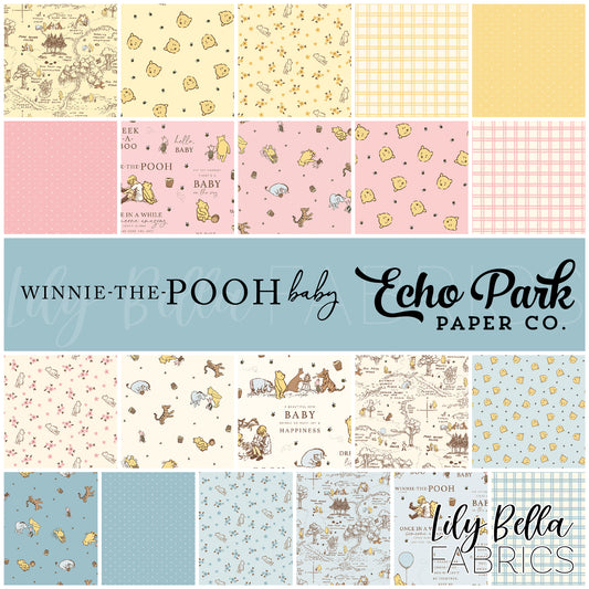 Winnie the Pooh Baby Fabric Collection by Echo Park Paper Co. for Riley Blake Designs at Lily Bella Fabrics