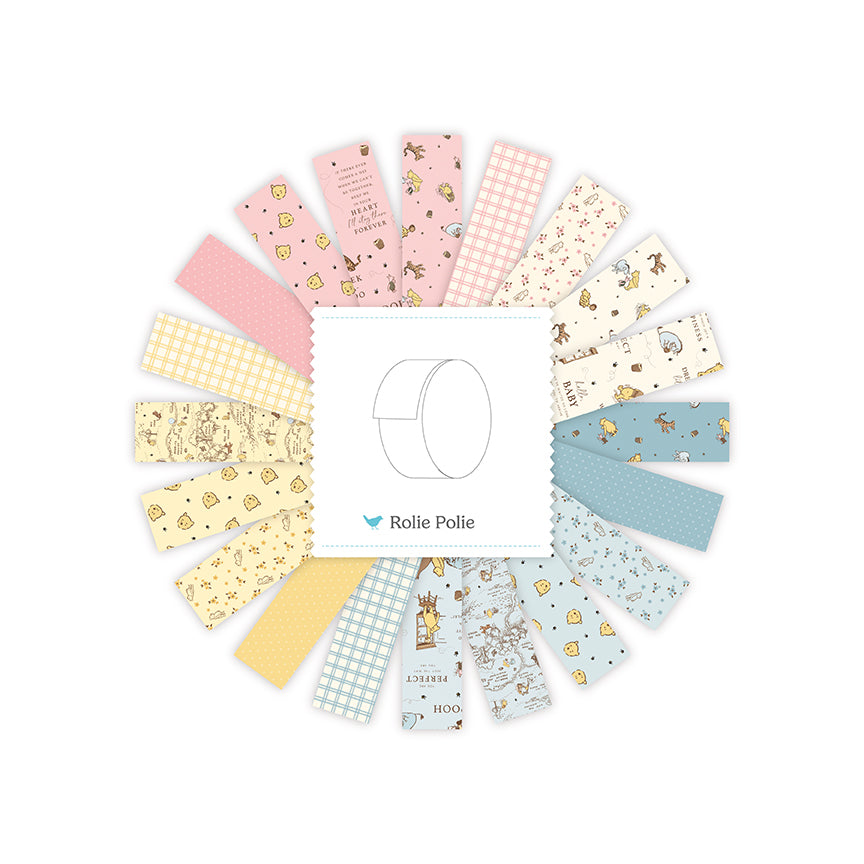Winnie the Pooh Baby Rolie Polie (40 pieces) by Echo Park Paper Co. for Riley Blake Designs (RP-18590-40)