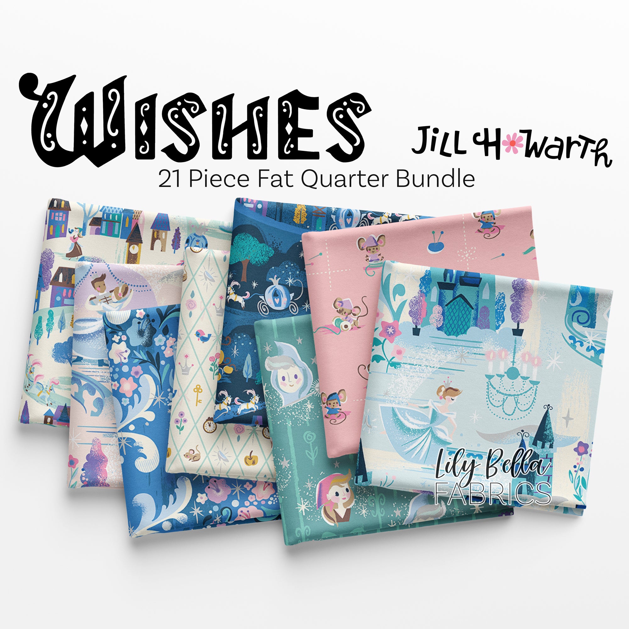Wishes Fat Quarter Bundle | Jill Howarth | Riley Blake Designs | Lily ...