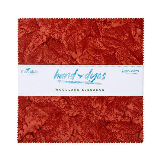 Woodland Elegance Expressions Batiks Hand-Dyes 10 Inch Stacker (42 pieces) by  for Riley Blake Designs (10-21006-42)