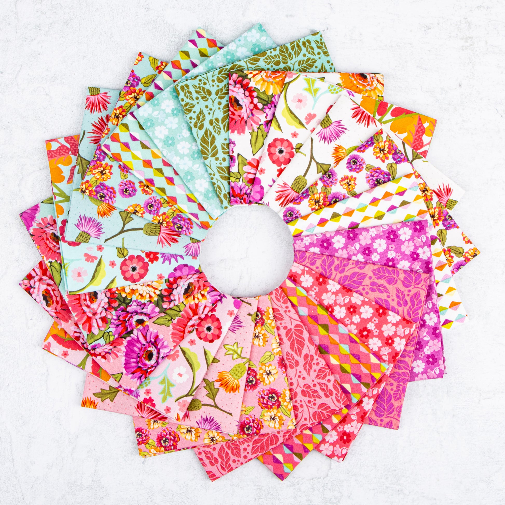 Zinnias Fabric Collection by Lila Tueller for Riley Blake Designs at Lily Bella Fabrics